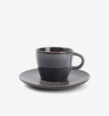 Stitch Tasse Moka 9 cl + S/Tasse Gris